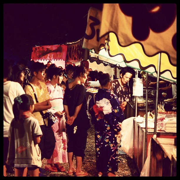 Các quầy thức ăn thường thấy tại các lễ hội Nhật (Omatsuri)