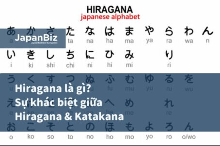 Hiragana là gì? Sự khác biệt giữa Hiragana và Katakana 