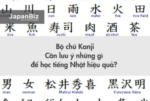 Bộ chữ Kanji là gì? Cần lưu ý những gì để học tiếng Nhật hiệu quả? 
