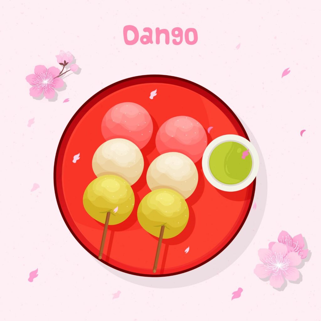 bánh Dango truyền thống của Nhật Bản