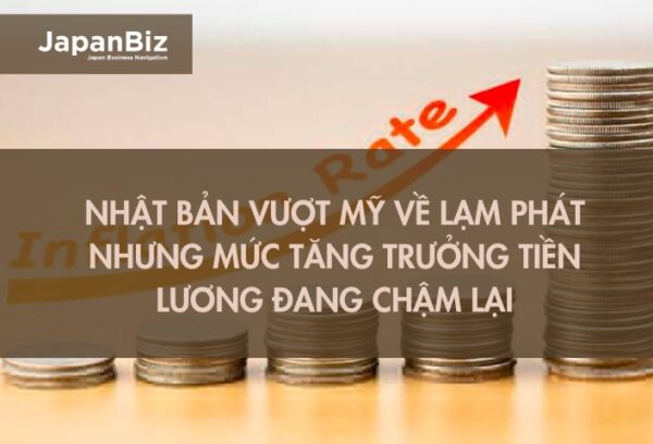 Nhật Bản vượt Mỹ về lạm phát nhưng mức tăng trưởng tiền lương đang chậm lại
