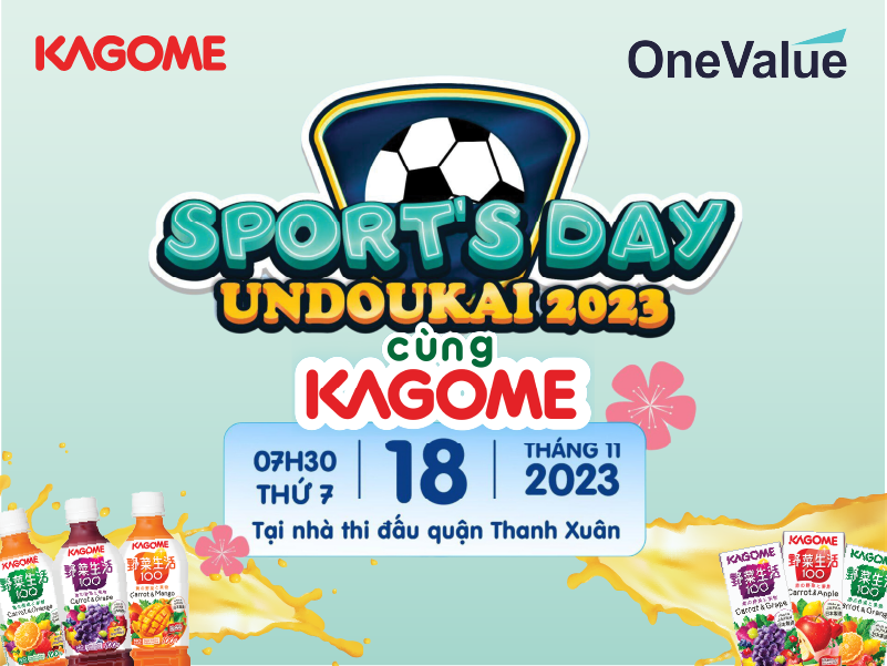 Nước ép Rau Quả Kagome đồng hành cùng "Ngày hội thể thao Undoukai 2023"