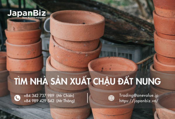 Tìm nhà sản xuất chậu đất nung xuất Nhật