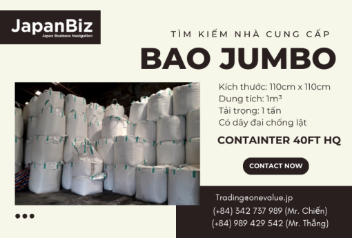 Tìm kiếm nhà cung cấp bao jumbo xuất Nhật