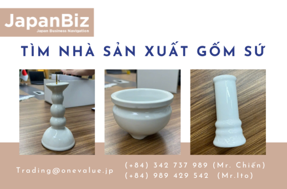 Tìm nhà sản xuất gốm sứ xuất khẩu sang Nhật