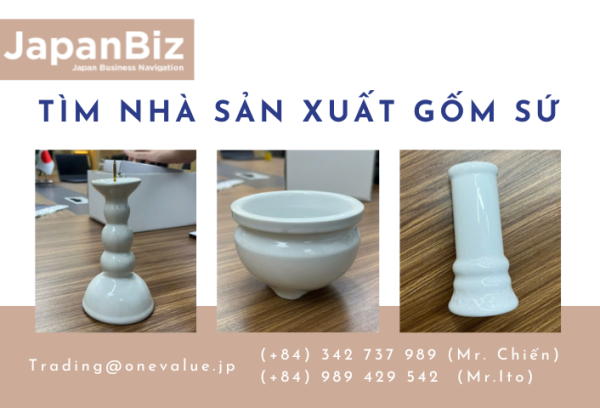 Tìm nhà sản xuất gốm sứ xuất khẩu sang Nhật