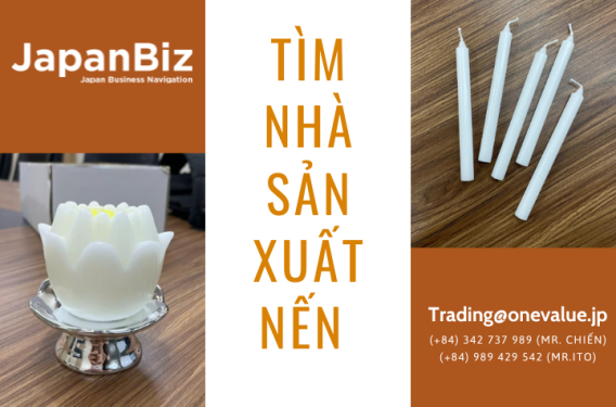Tìm nhà sản xuất nến xuất khẩu Nhật
