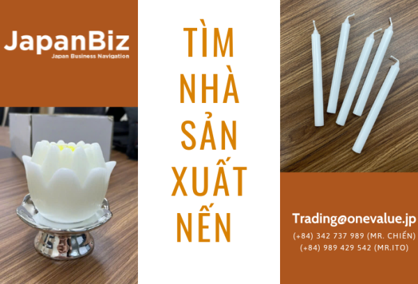 Tìm nhà sản xuất nến xuất khẩu Nhật