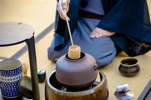 Nghi thức trà đạo Nhật Bản, phản ánh sự tinh tế và kỷ luật của samurai.