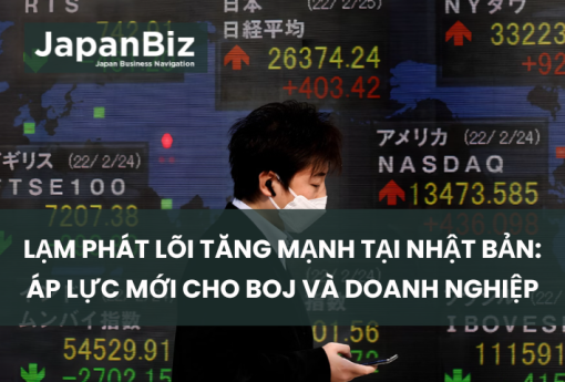 Lạm phát lõi tăng mạnh tại Nhật Bản: Áp lực mới cho BOJ và doanh nghiệp