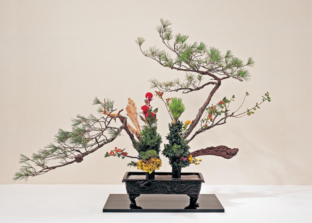 Nghệ thuật cắm hoa Nhật Bản ikebana. Ảnh: Shozo Sato, Sunamono Ikebana