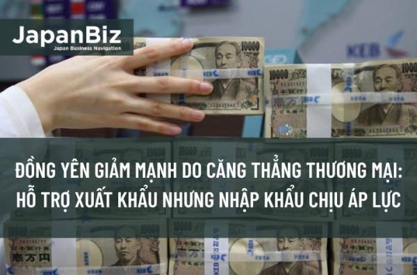 Đồng Yên giảm mạnh do căng thẳng thương mại: Cơ hội xuất khẩu, thách thức nhập khẩu