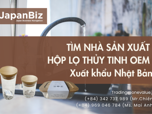 Tìm nhà sản xuất hộp lọ thủy tinh OEM xuất khẩu Nhật Bản
