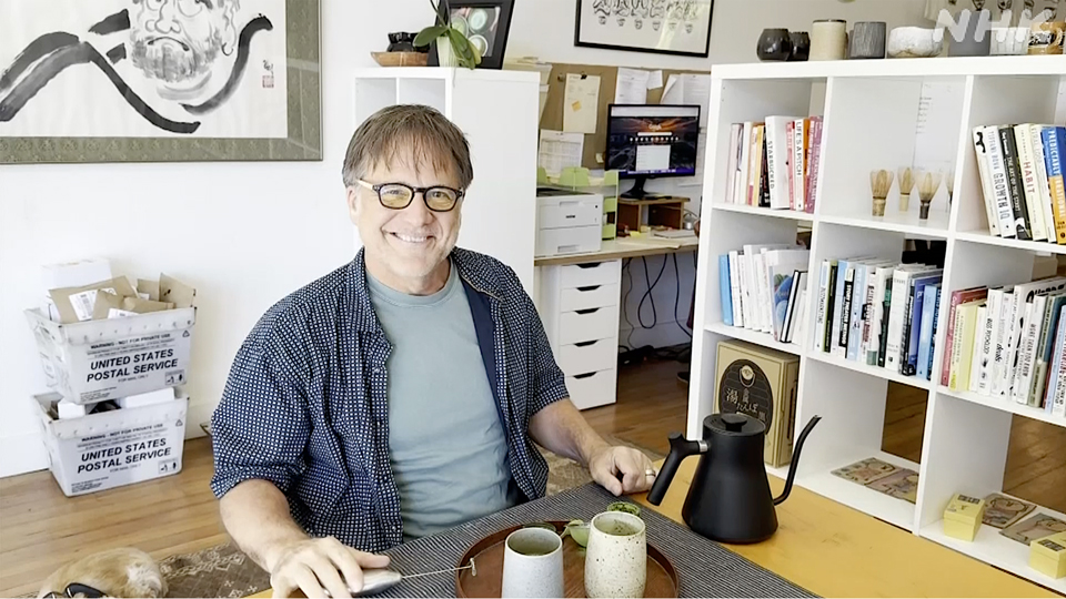 Ông Eric Gower, người sáng lập Breakaway Matcha. Ảnh: NHK
