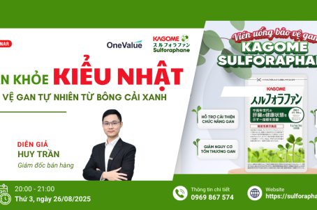 Webinar Gan Khỏe Kiểu Nhật cùng Sulforaphane Kagome