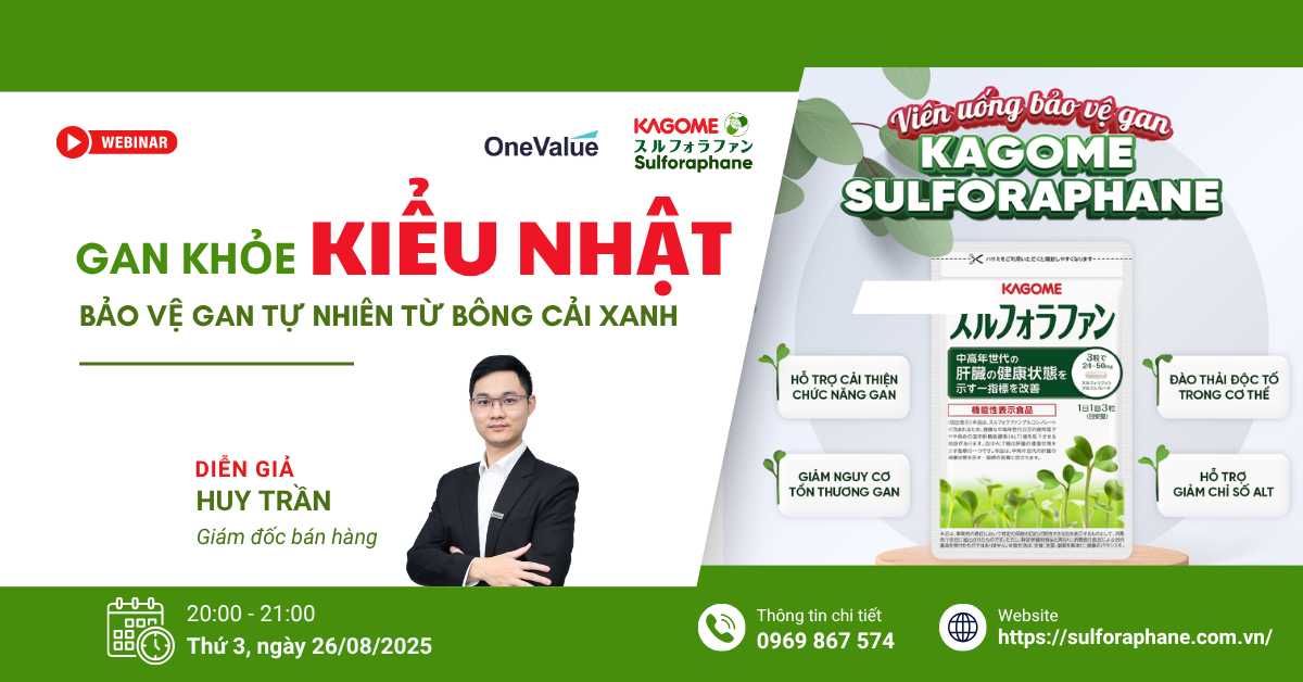 Webinar Gan Khỏe Kiểu Nhật cùng Sulforaphane Kagome