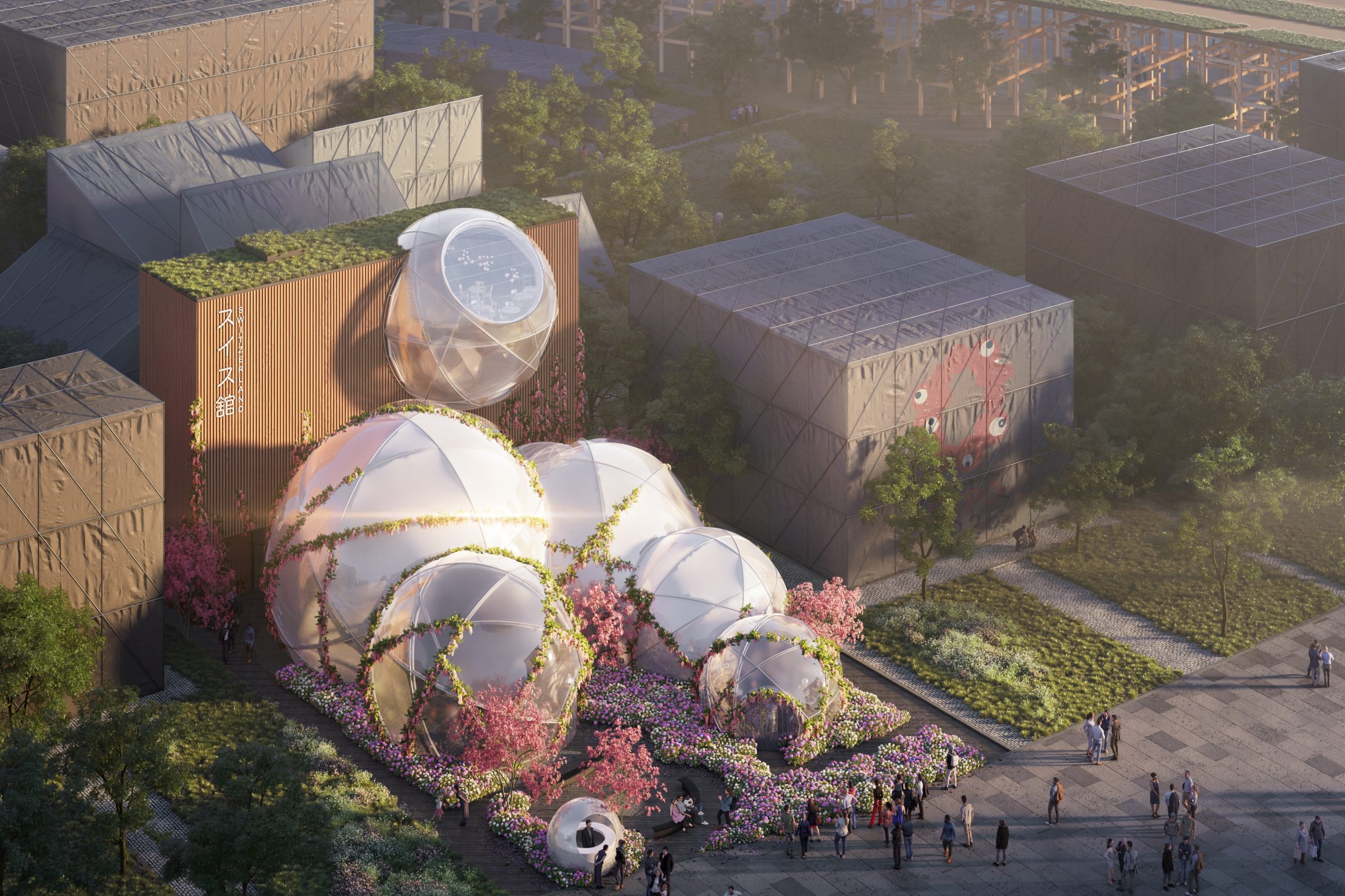 Nhà triển lãm Thụy Sĩ. Ảnh: expo2025.or.jp